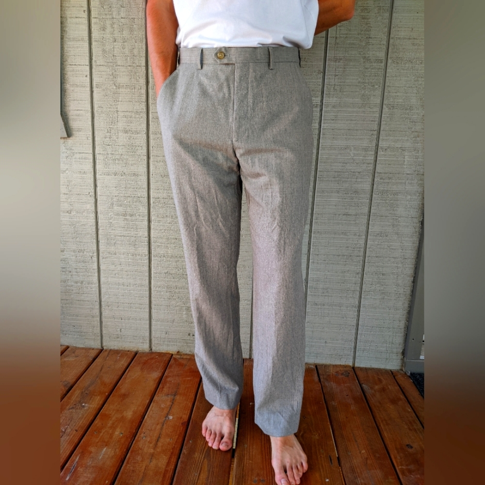 100% Wool RL Slim Dress Pants